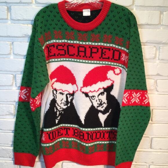 Ugly Christmas Sweater Home Alone themed adult Large - Picture 2 of 6